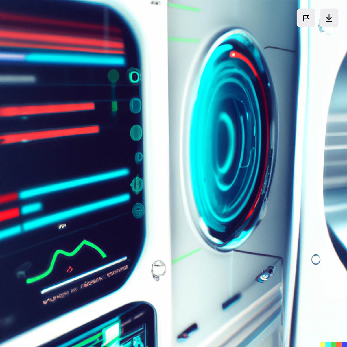 Futuristic interface sample